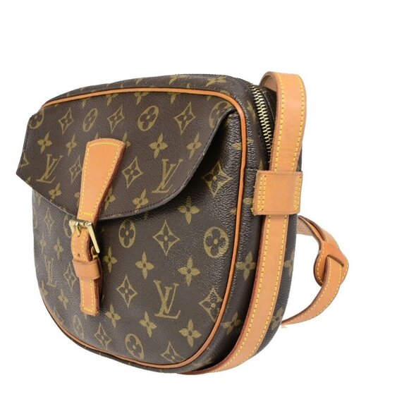 LOUIS VUITTON Jeune Fille GM Shoulder Bag Monogram Leather Brown - Picture 2 of 15